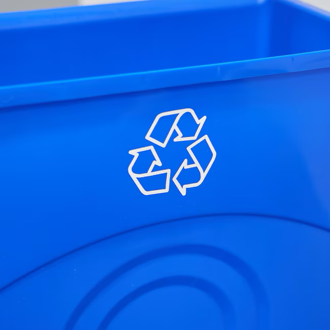 Contenedor de reciclaje interior azul de 23 galones Project Source