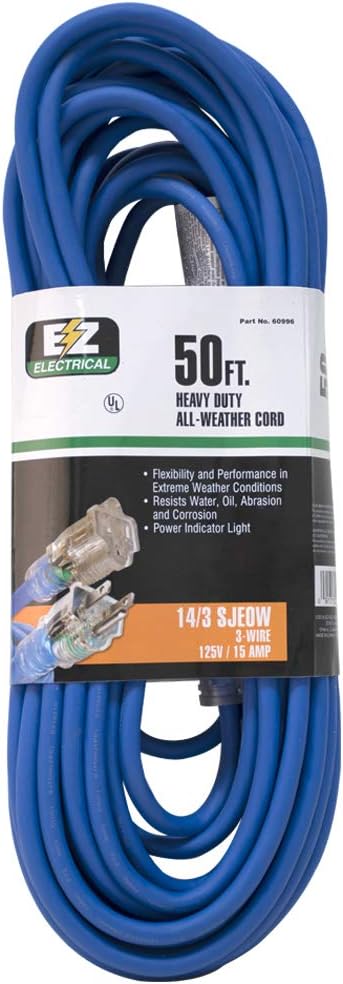 EZ-FLO 50 ft. Extension Cord for All Weather