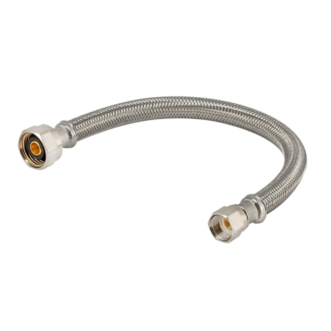 Eastman 3/8 in. Flare x 1/2 in. FIP x 12 in. Braided Flare Faucet Connector
