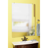 Project Source 30-in W x 40-in H Polished Frameless Wall Mirror