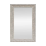 Allen + Roth Espejo de pared con marco de madera gris de 24 pulgadas de ancho x 36 pulgadas de alto