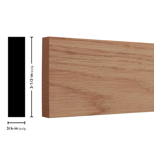 RELIABILT 1-in x 4-in x 6-ft Unfinished Red Oak Board