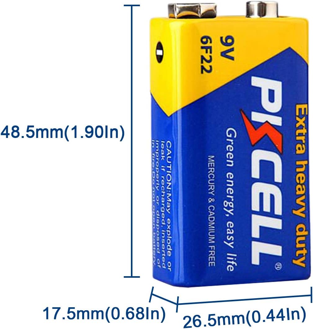 PKCELL 9-Volt Battery (100 Count)