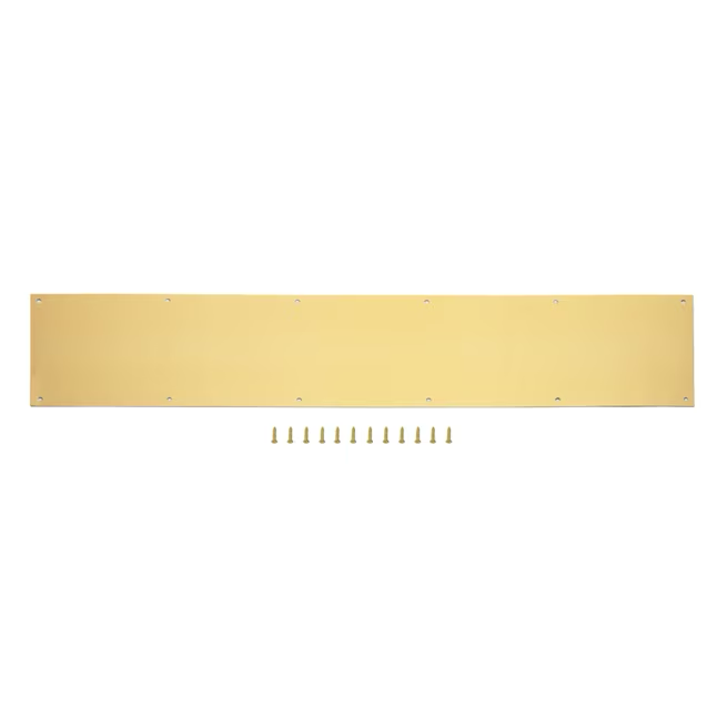 RELIABILT 8-in W x 34-in H Kick Plate (Brass)