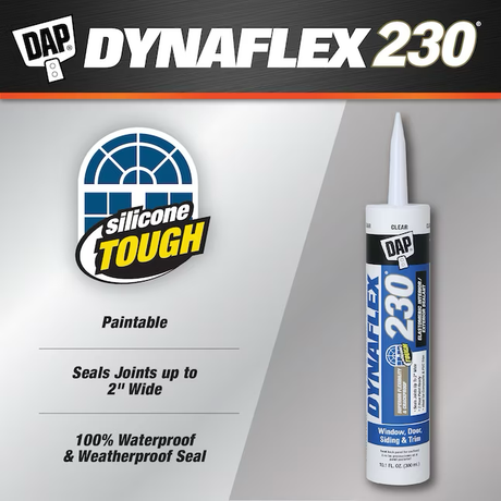 DAP Dynaflex 230 10.1-oz Clear Paintable Latex Caulk