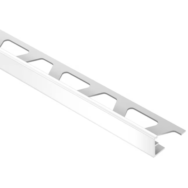 Schluter Systems Jolly-P 0.375-in W x 98.5-in L Bright White PVC L-angle Tile Edge Trim