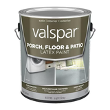 Valspar Pintura exterior satinada para porche y piso, color gris claro (1 galón)
