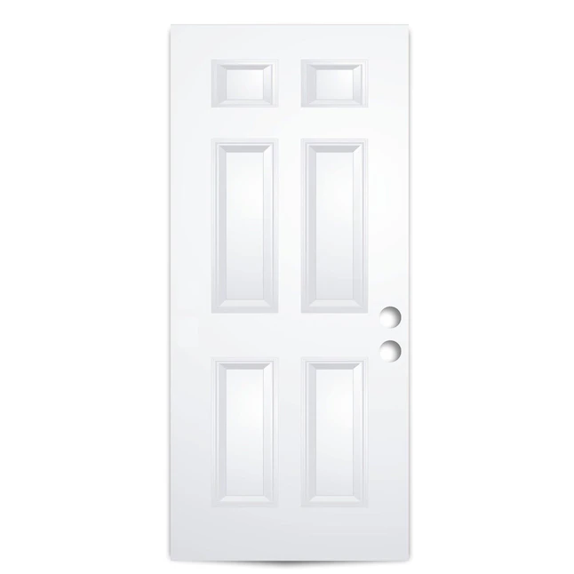 Núcleo aislante para puerta frontal única, imprimado, reversible, universal, de acero, RELIABILT, 36 x 80 pulgadas