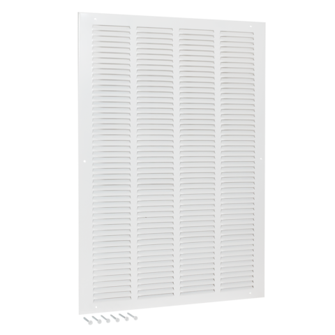 EZ-FLO 16 in. x 25 in. (Duct Size) Steel Return Air Grille White