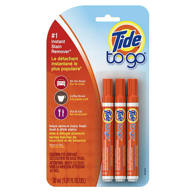 Tide Instant Stain Remover Pen, paquete de 3 quitamanchas para ropa