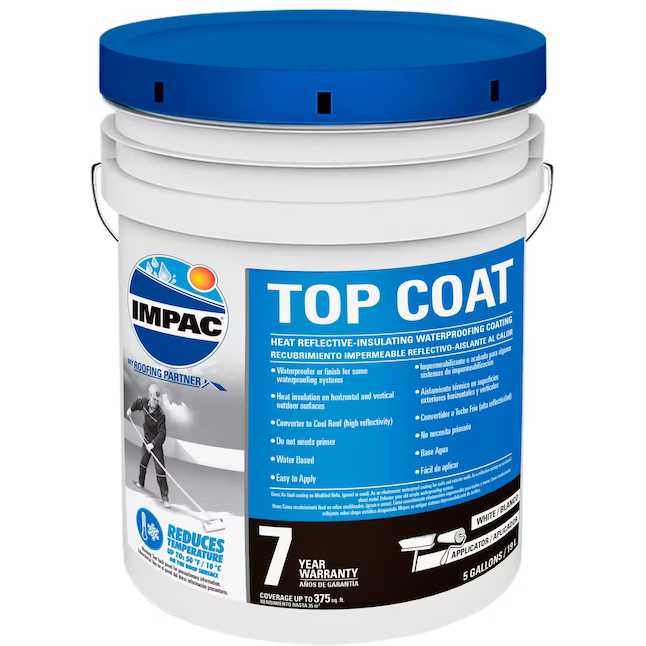 IMPAC 5-Gallonen weiße, elastische, reflektierende Dachbeschichtung 