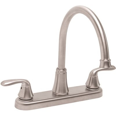 Premier Waterfront 2-Handle Standard Kitchen Faucet in Brushed Nickel