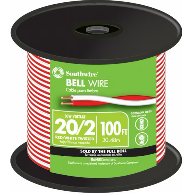 Southwire 100-ft 20/2 Solid Doorbell Wire (By-the-roll)
