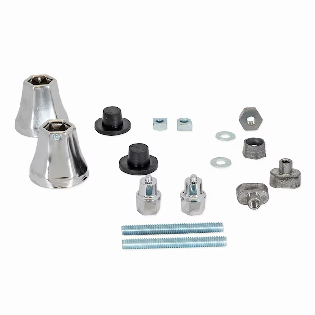 EZ-FLO Chrome Stainless Steel Wall-mount Traditional Console Sink Base (1-in x 28-in)