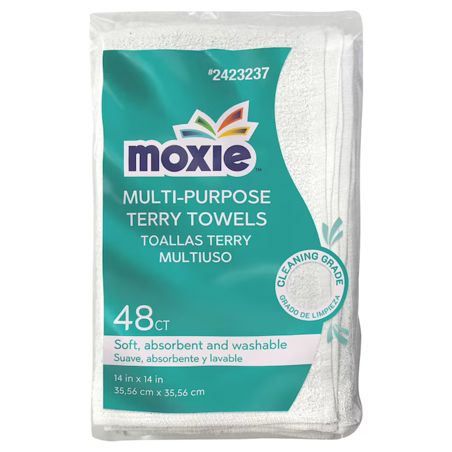 MOXIE Cleaning 48-Pack Terry Towel