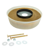 RELIABILT Jumbo Reinforced 4.9-in Brown Wax Jumbo Toilet Wax Ring with Bolts