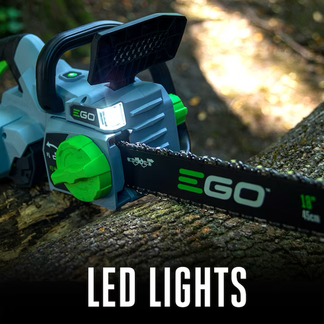 EGO POWER+ 56-volt 18-in Brushless Battery 5 Ah Chainsaw (Battery and Charger Included)