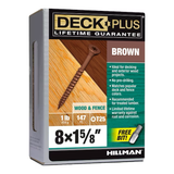 Deck Plus #8 x 1-5/8-in Wood To Wood Deck Screws (147-Per Box)