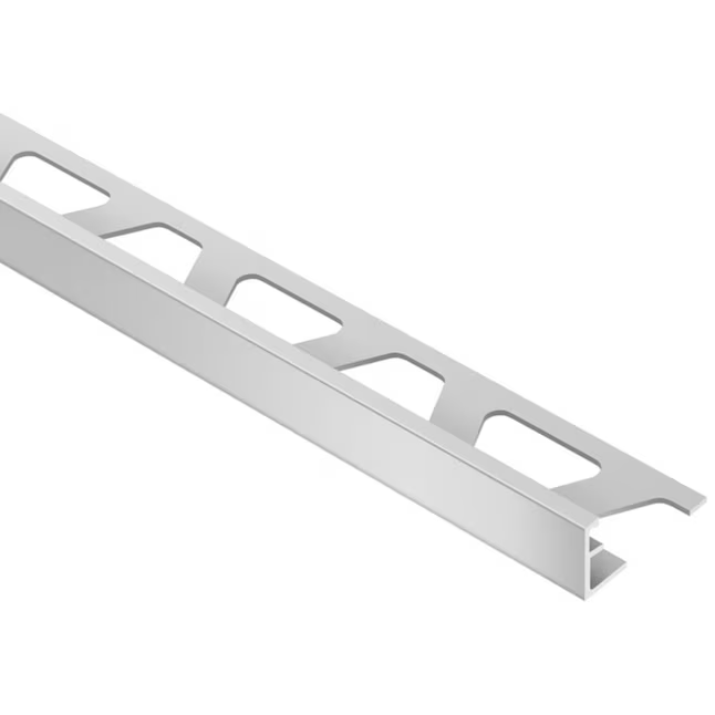 Schluter Systems Schiene 0.25-in W x 98.5-in L Satin Anodized Aluminum L-angle Tile Edge Trim