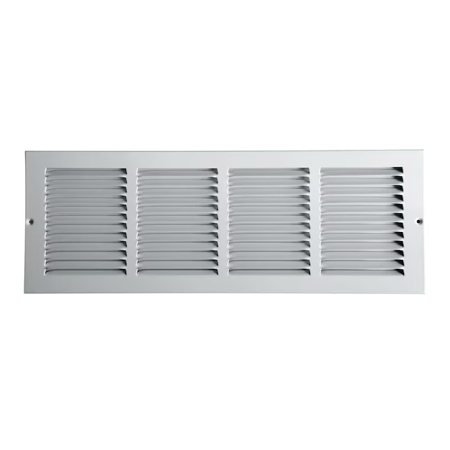 RELIABILT 20-in x 6-in Steel White Sidewall/Ceiling Grille