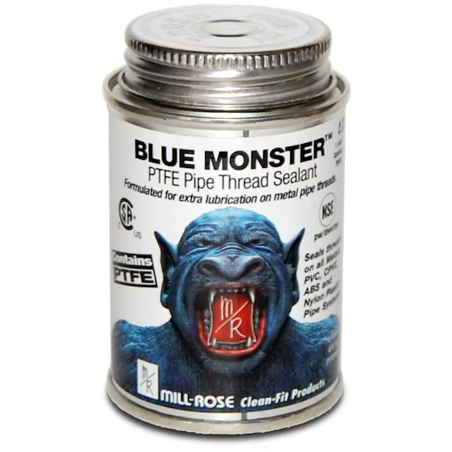 Sellador de roscas de tuberías enriquecido con PTFE Blue Monster