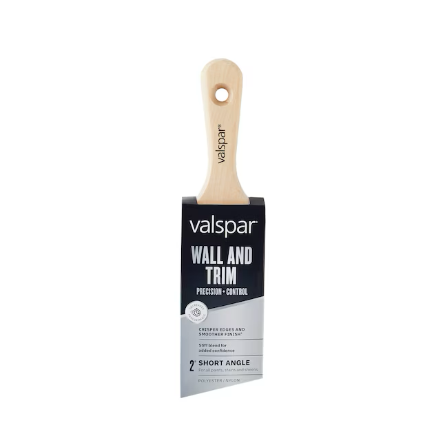 Valspar Pincel angular de mezcla de nailon y poliéster de 2 pulgadas (pincel de uso general)
