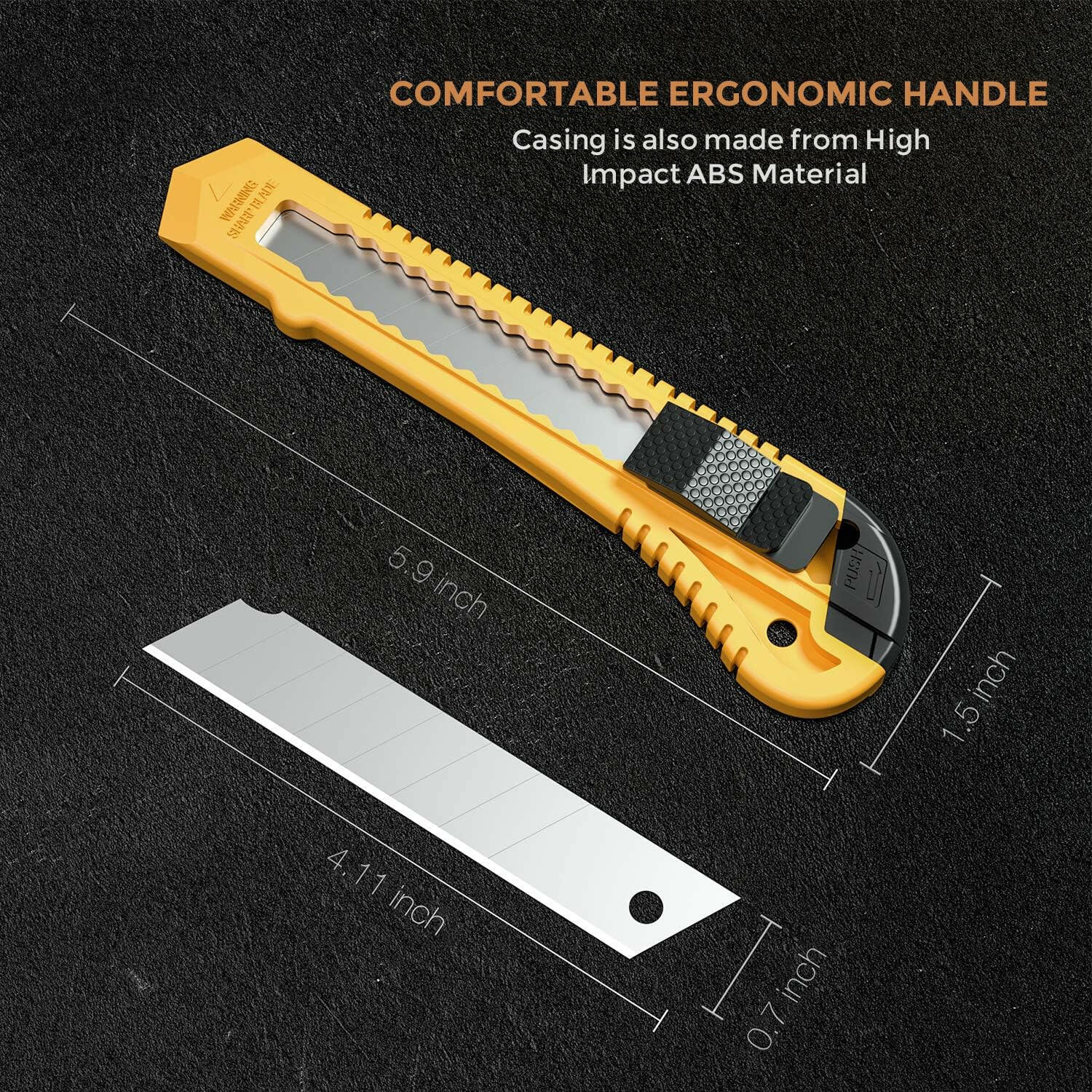 Retractable Snap-Off Box Cutters Razor Knife – Saber Sales