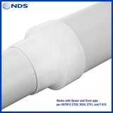 Acoplamiento de drenaje y alcantarillado de PVC de 4 pulgadas NDS
