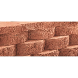 4-in H x 11.5-in L x 7.5-in D Red Concrete Retaining Wall Block