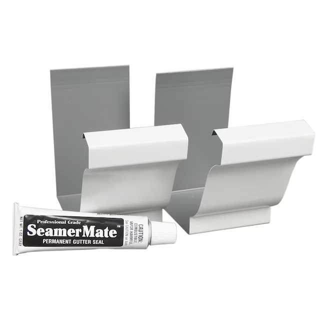 Amerimax Aluminum (5-in x 0.25-ft) Gutter Connector 2-Pack