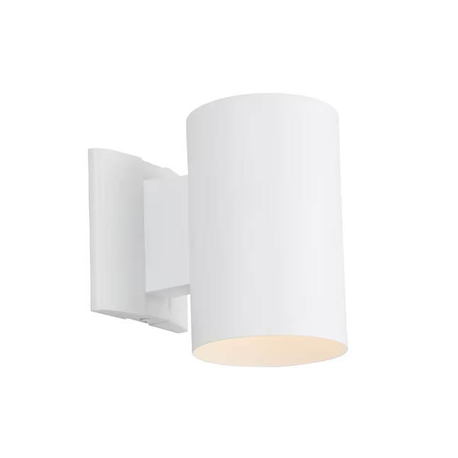 Project Source 1-Light 7-in White Dark Sky Outdoor Wall Light