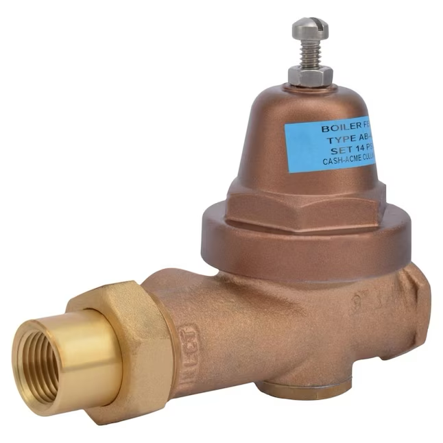 Válvula de alimentación de caldera reguladora de presión Cash Acme A-41 y AB-40. (1/2 pulg.)