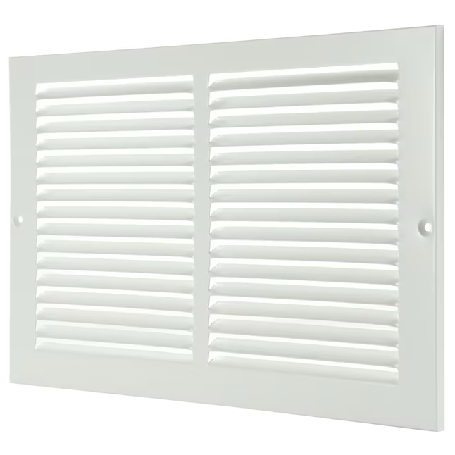 RELIABILT 12-in x 8-in Steel White Sidewall/Ceiling Grille