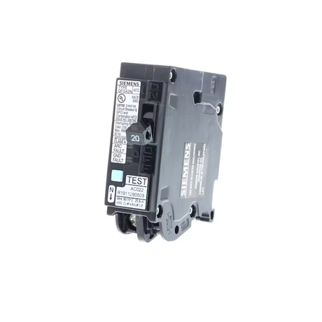 Siemens QFG 20-amp 1-Pole Dual Function Afci/Gfci Plug-on Neutral Circuit Breaker
