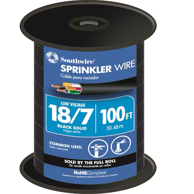 Southwire 100-ft 18/7 Solid Sprinkler Wire (By-the-roll)