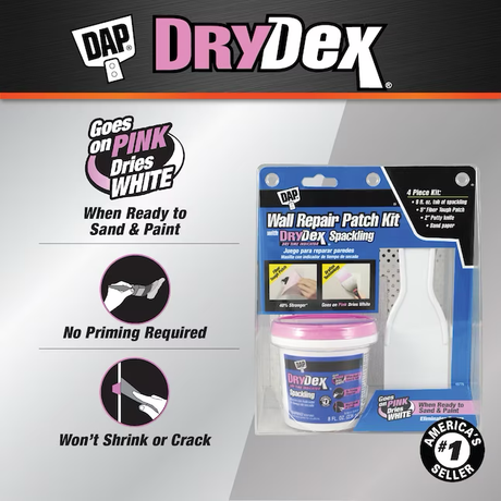 Kit de masilla blanca para interior/exterior que cambia de color DryDex de 8 onzas líquidas DAP