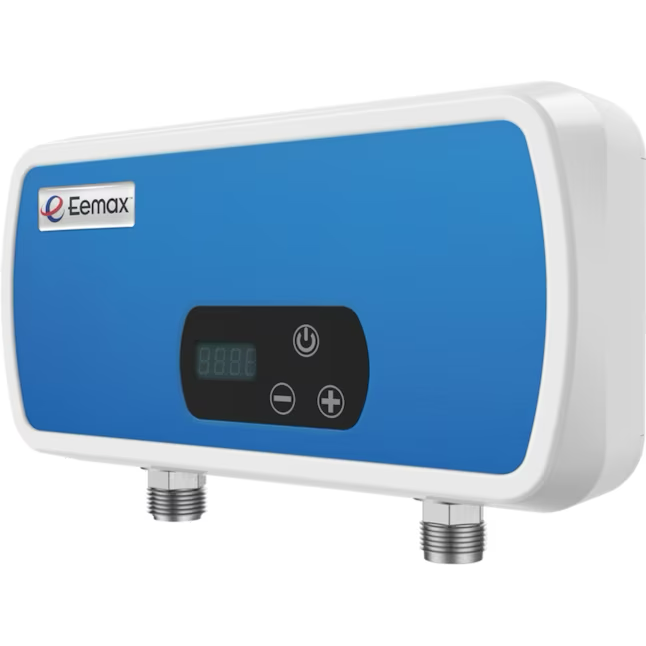 Calentador de agua eléctrico sin tanque, punto de uso, termostático Eemax POU, 240 voltios, 6,5 kW, 1,6 GPM 