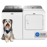Maytag Pet Pro 4.7-cu ft High Efficiency Agitator Top-Load Washer (White)