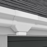 Amerimax 4.5-in x 9-in White K Style Gutter End with Drop