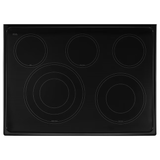 Whirlpool 30-in Glass Top 5 Burners 4.2-cu ft / 2.5-cu ft Freestanding Double Oven Electric Range (Stainless Steel)