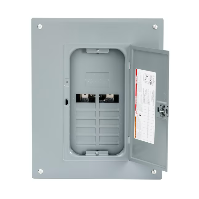 Square D Homeline 125-Amp 8-Spaces 16-Circuit Indoor Convertible Main Lug Plug-on Neutral Load Center