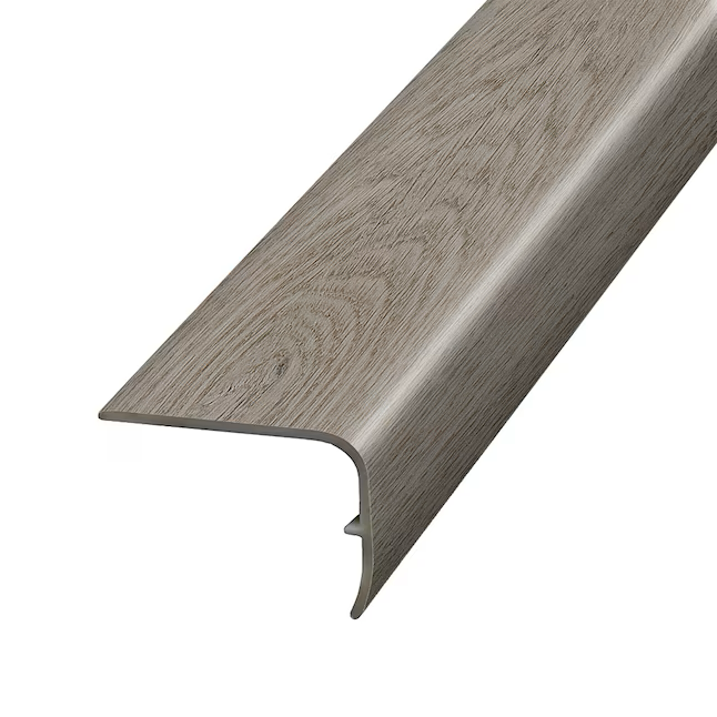 Project Source 1.88-in x 78.7-in x 1.32-in Iron Finished Vinyl Overlap Stair Nosing