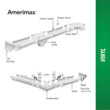Amerimax Vinyl K Style (5-in x 0.41-ft) Gutter Connector