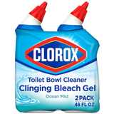 Clorox Clinging Bleach Gel 2-Pack 48-fl oz Ocean Mist Toilet Bowl Cleaner