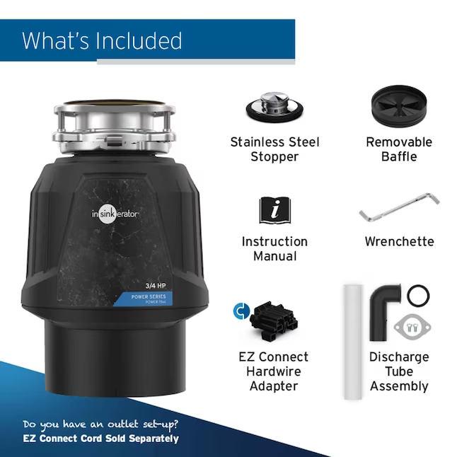 InSinkErator Non-corded 3/4-HP Continuous Feed Garbage Disposal