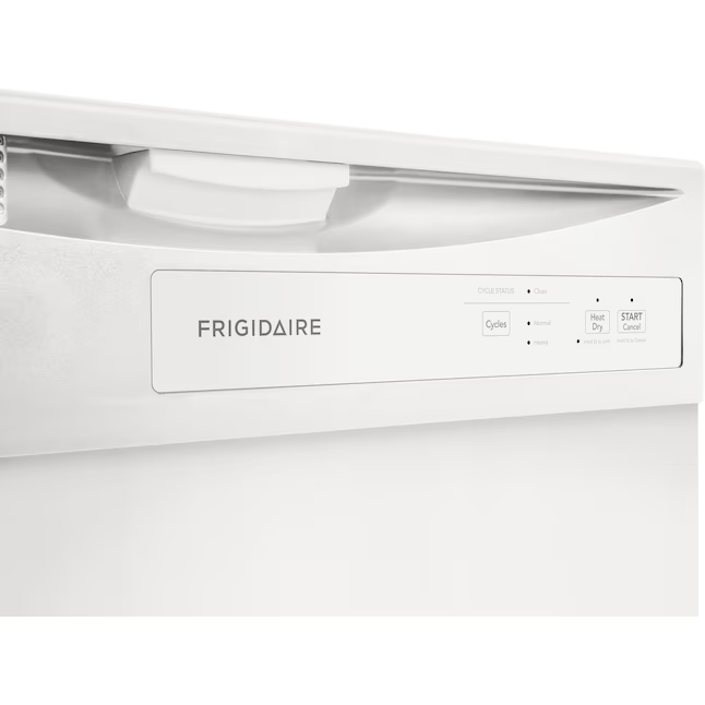 Frigidaire Front Control 24-in Built-In Dishwasher (White), 62-dBA