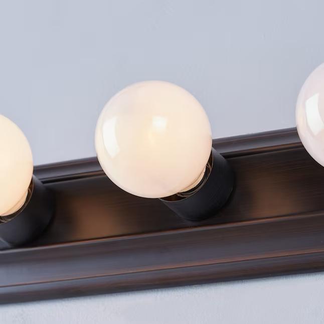 Project Source Luz de tocador tradicional LED de bronce con 3 luces de 18,07 pulgadas 