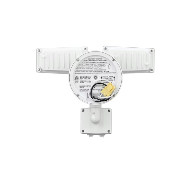 Good Earth Lighting 180-Degree 80-Wattage Equivalent Hardwired LED White 2-Head Motion-Activated Flood Light with Timer 1400-Lumen