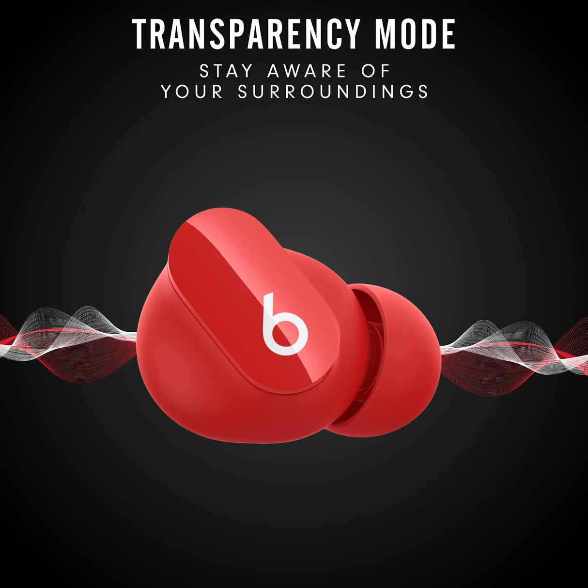 Beats Studio Buds Wireless Noise Cancelling Earbuds  (Red)