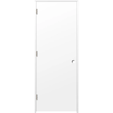 RELIABILT 28-in x 80-in Flush Hollow Core Primed Hardboard Right Hand Inswing Single Prehung Interior Door